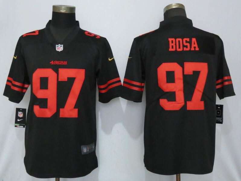 Men San Francisco 49ers #97 Bosa Black Nike Vapor Untouchable Limited Player NFL Jerseys
